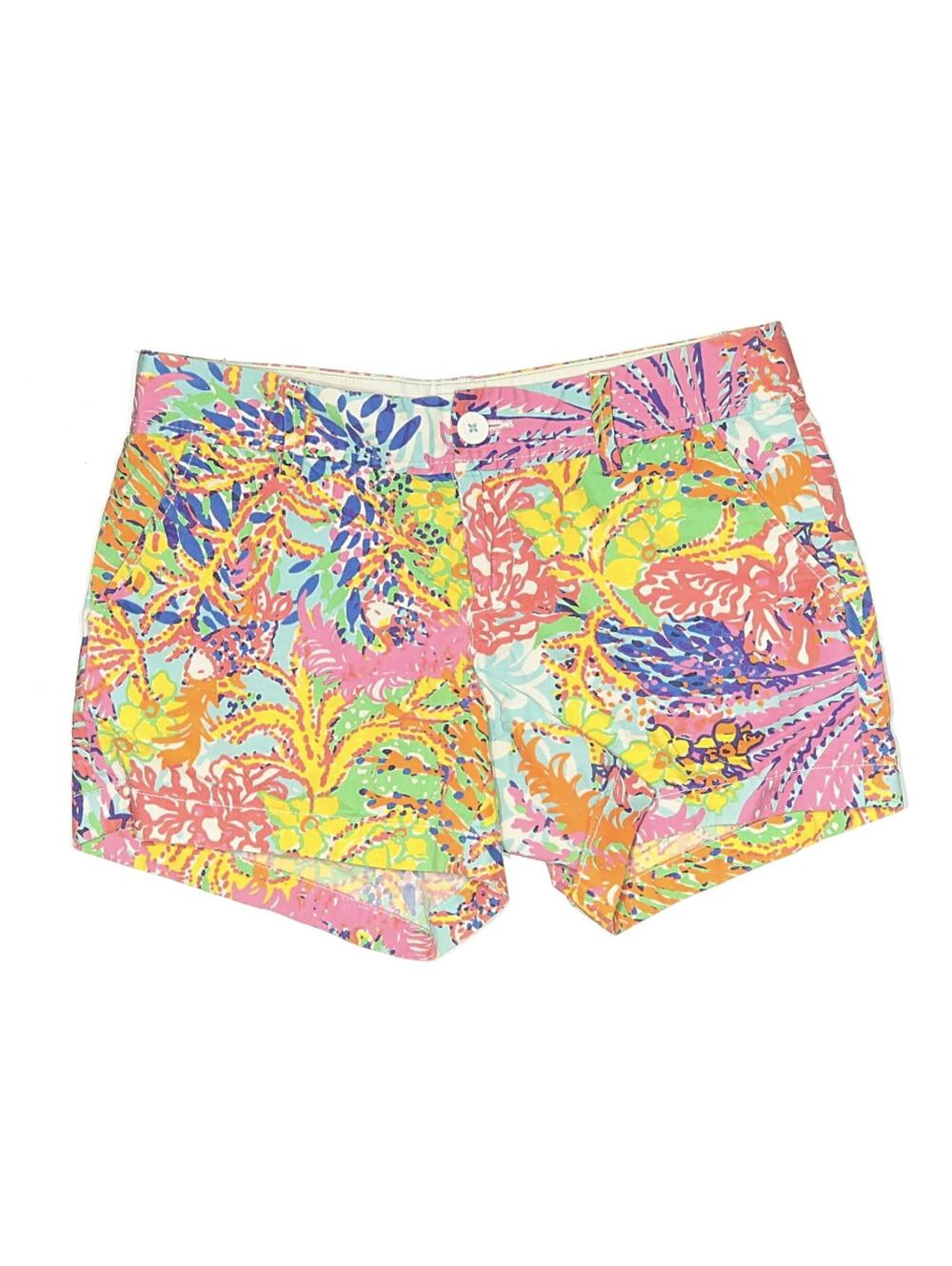 Lilly Pulitzer Printed Colored Callahan Shorts Size 8 Coral